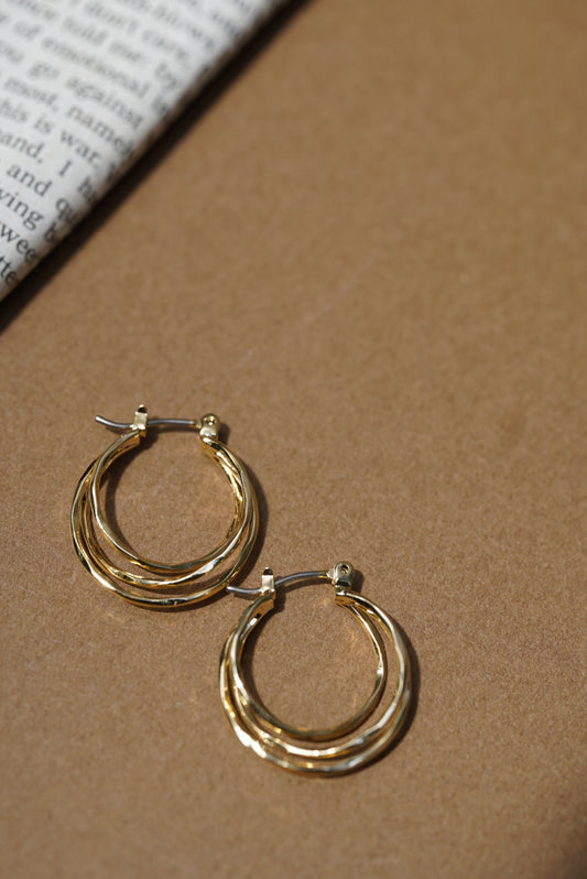 ニュアンスフープピアス