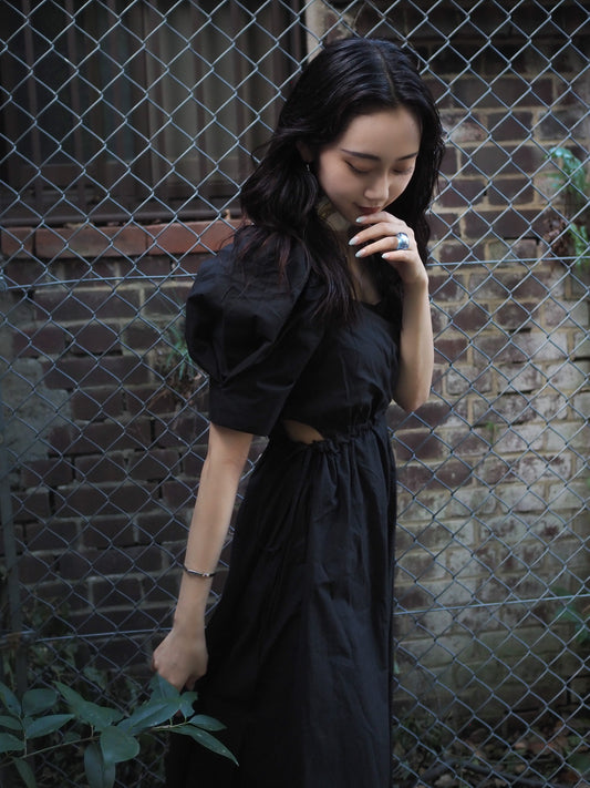 パフスリーブワンピース