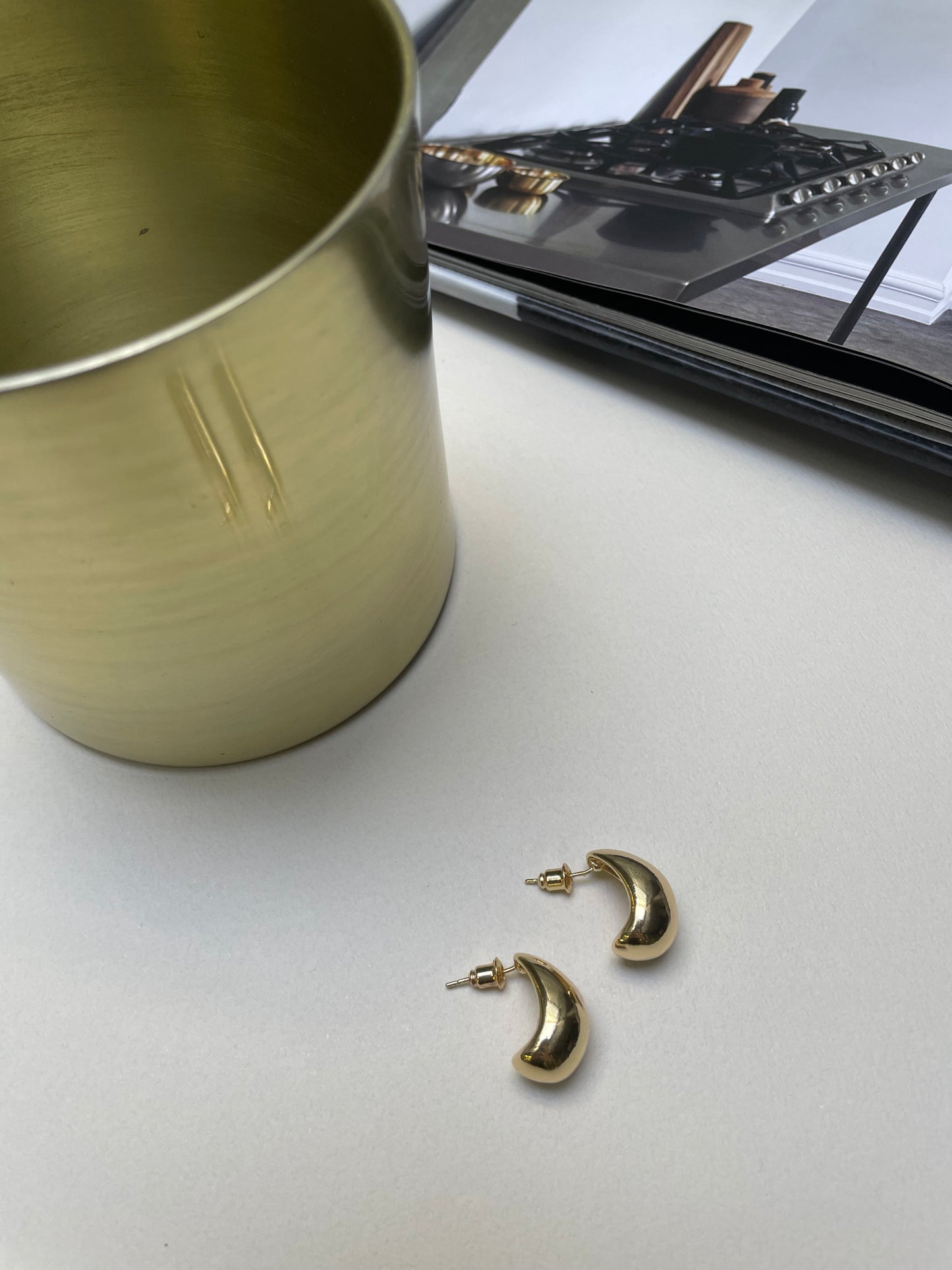 ゴールドビーンピアス