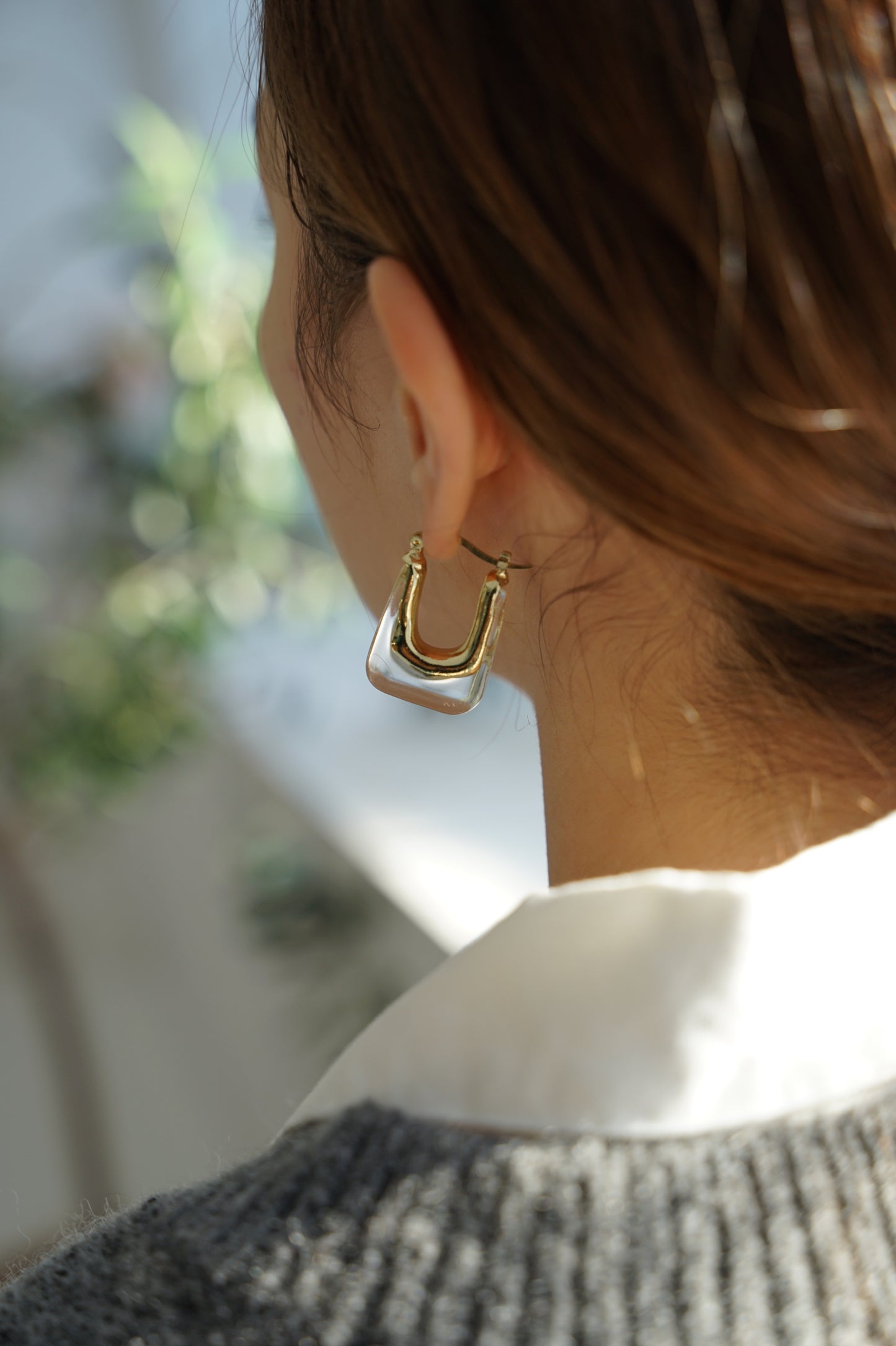 クリアピアス 【クリア/グリーン】