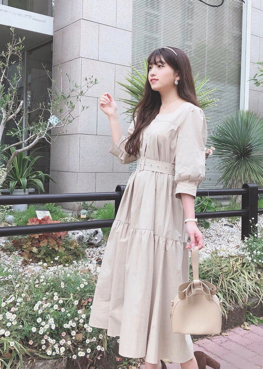 ウエストマークワンピース