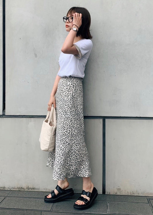 フラワーAラインスカート